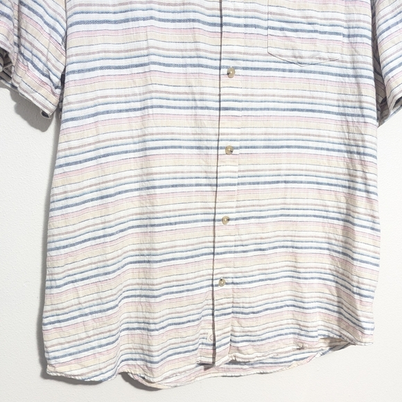 Marine Layer Multicolor Striped Casual Button Down Shirt - Picture 9 of 13